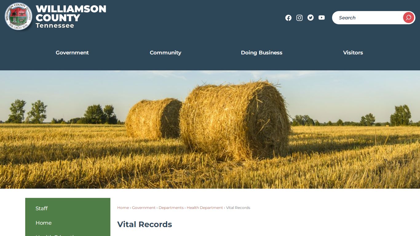 Vital Records | Williamson County, TN - Official Site